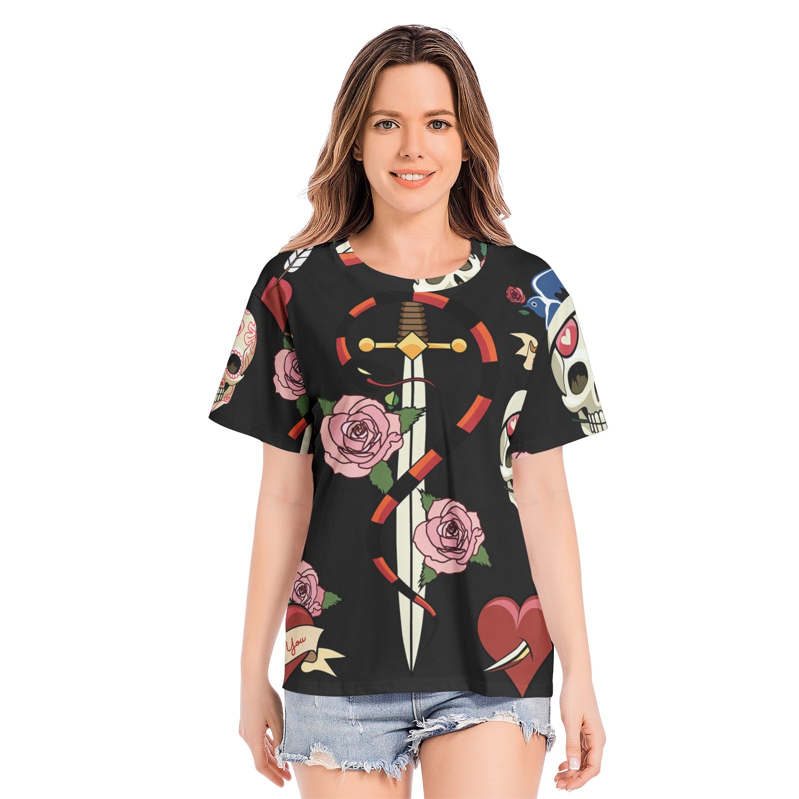 Unisex All-Over Print Cotton T-shirts