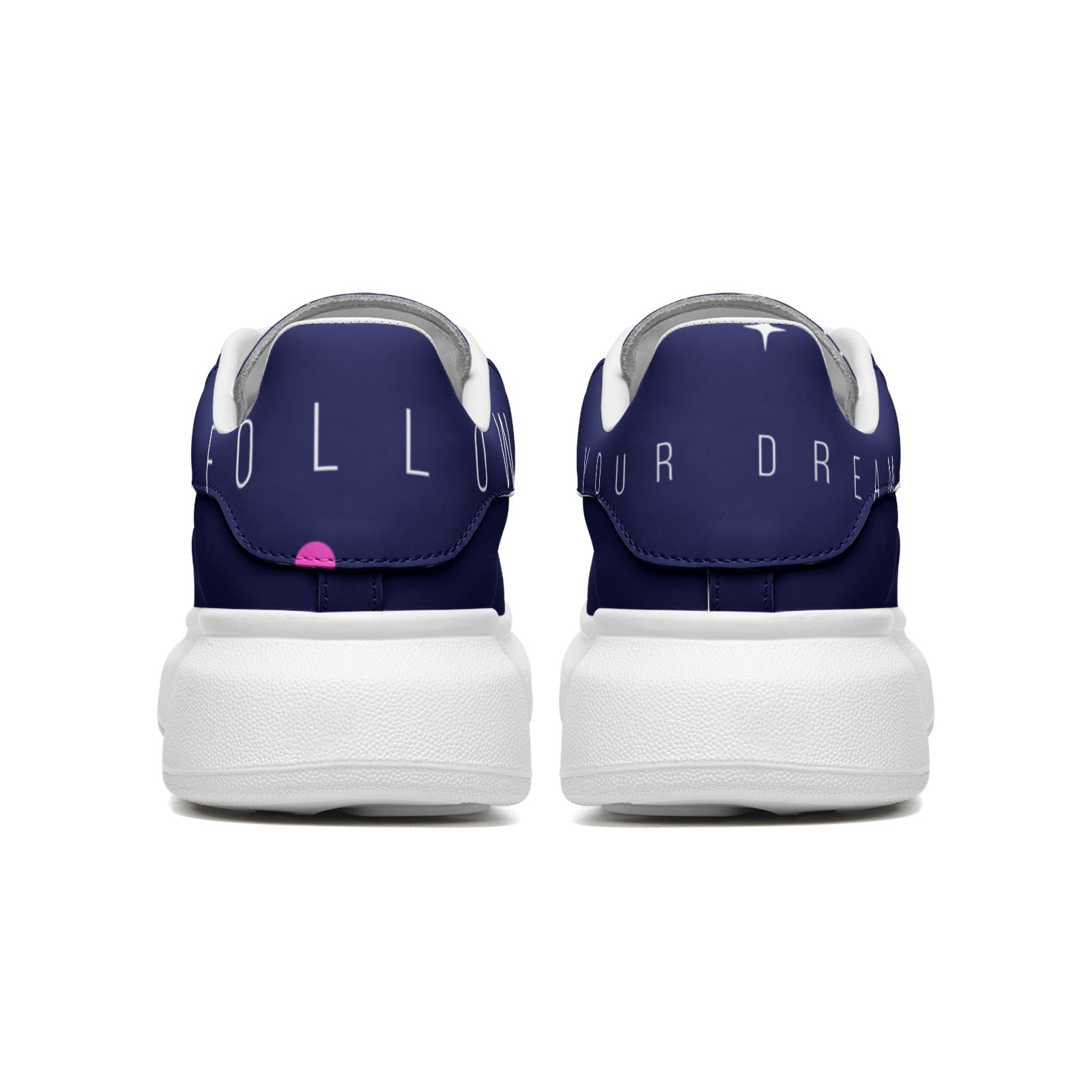 Unisex Non Slip Lace Up Leather Sneakers