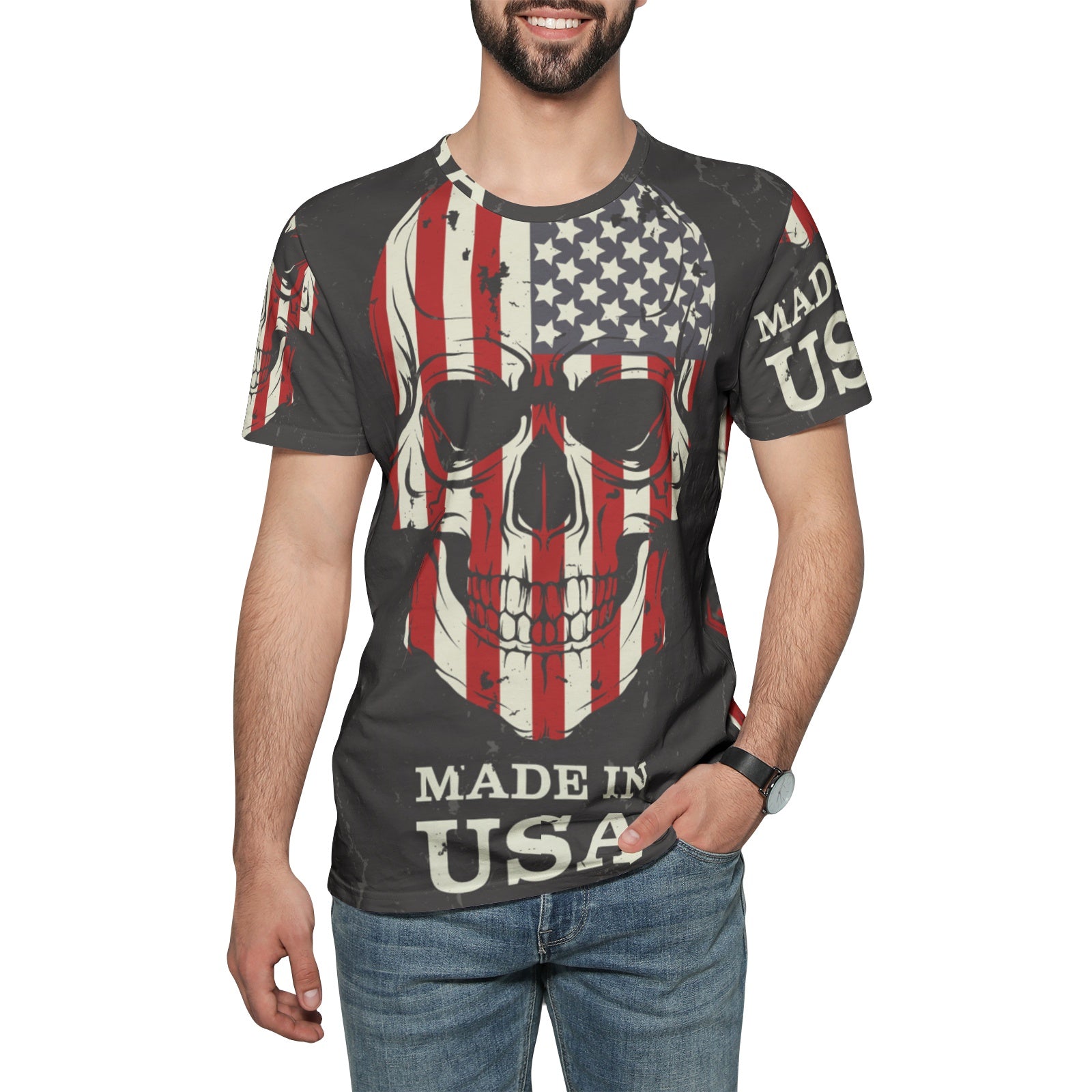 Unisex All-Over Print Cotton T-shirts