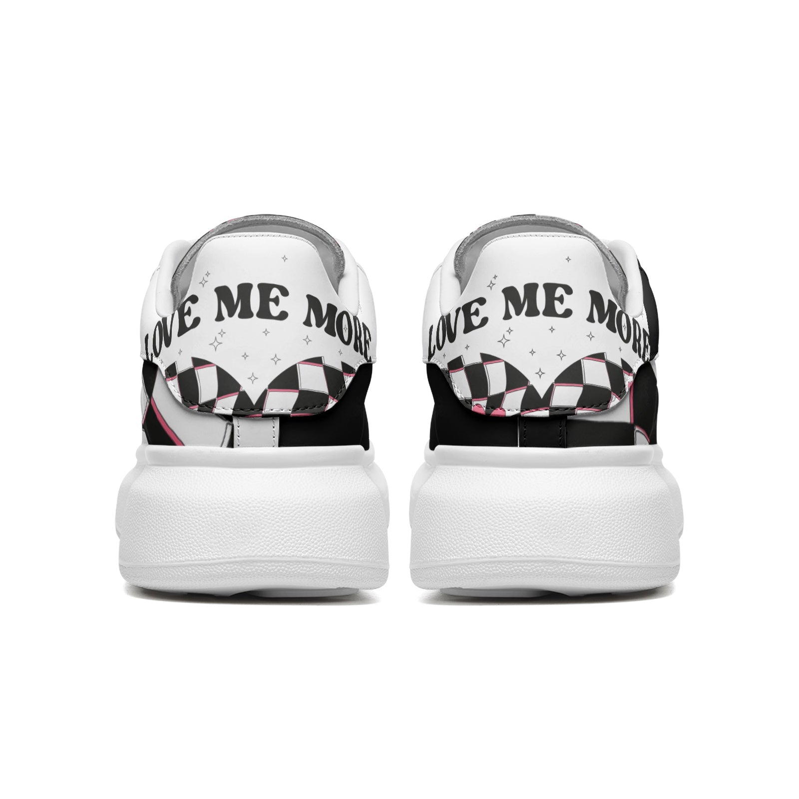 Unisex Non Slip Lace Up Faux Leather Sneakers