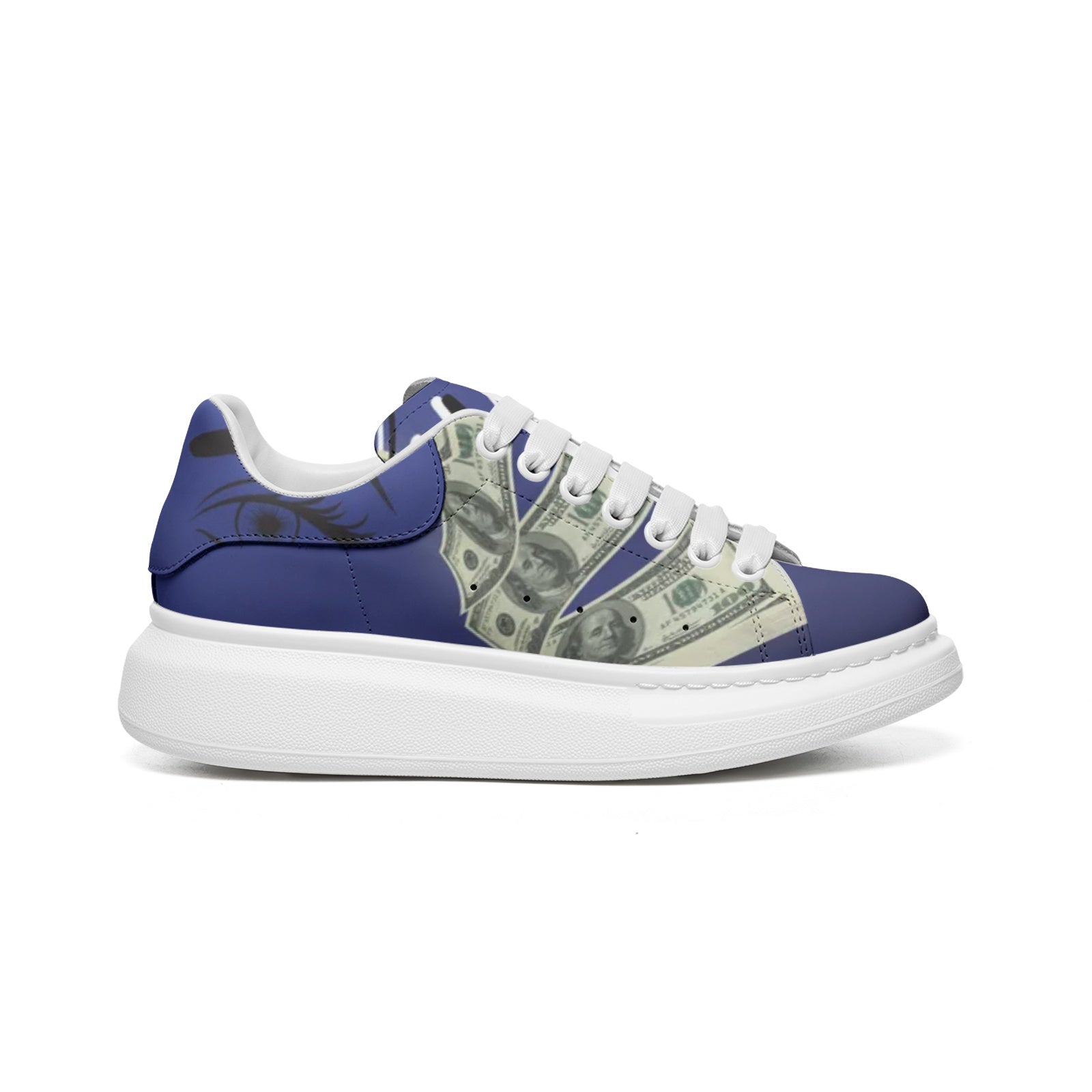 Unisex Non Slip Lace Up Leather Sneakers