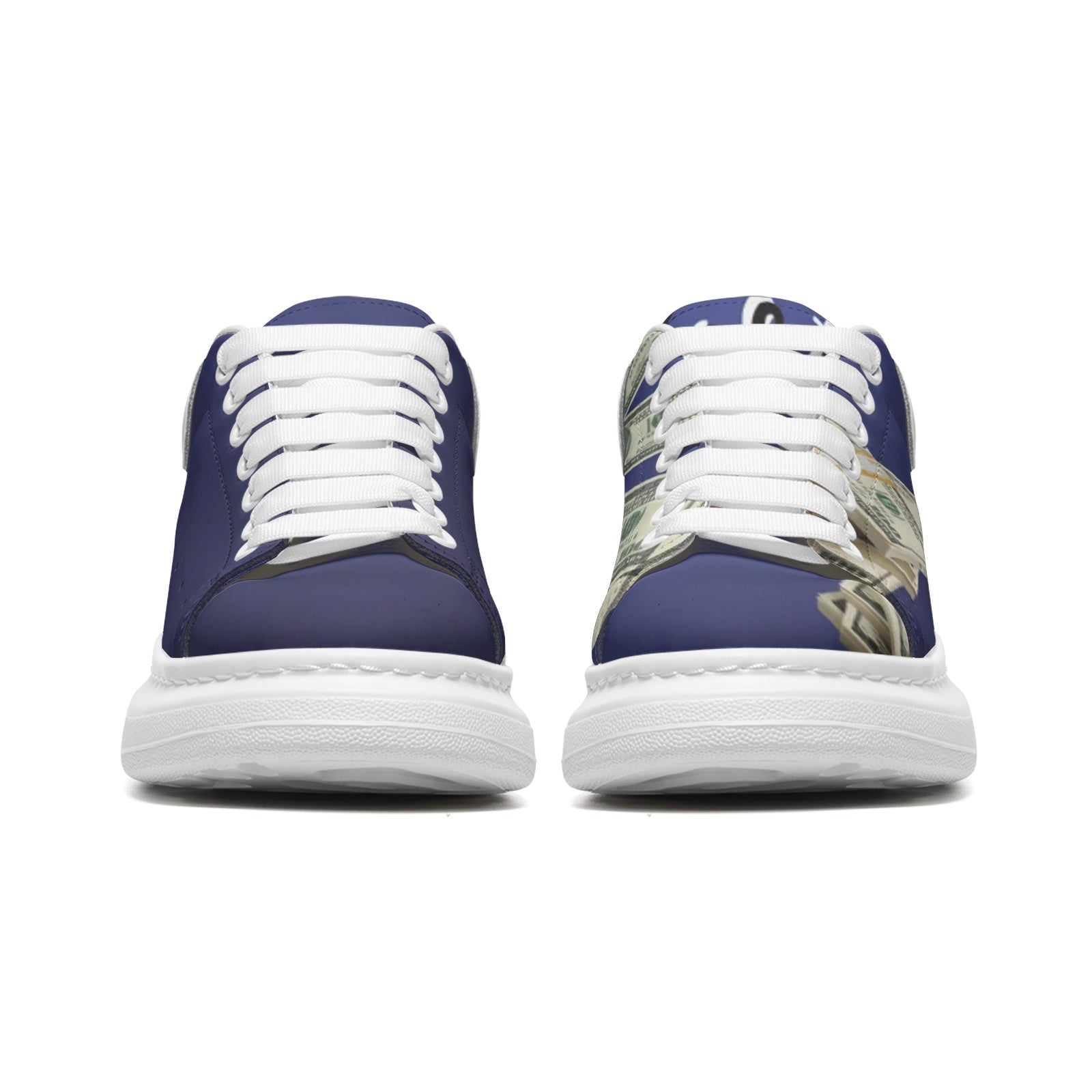 Unisex Non Slip Lace Up Leather Sneakers