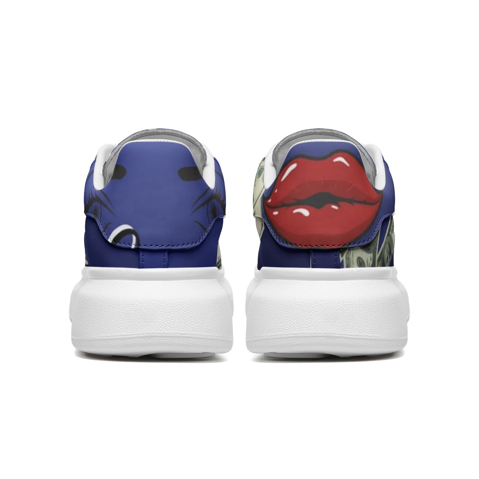 Unisex Non Slip Lace Up Leather Sneakers