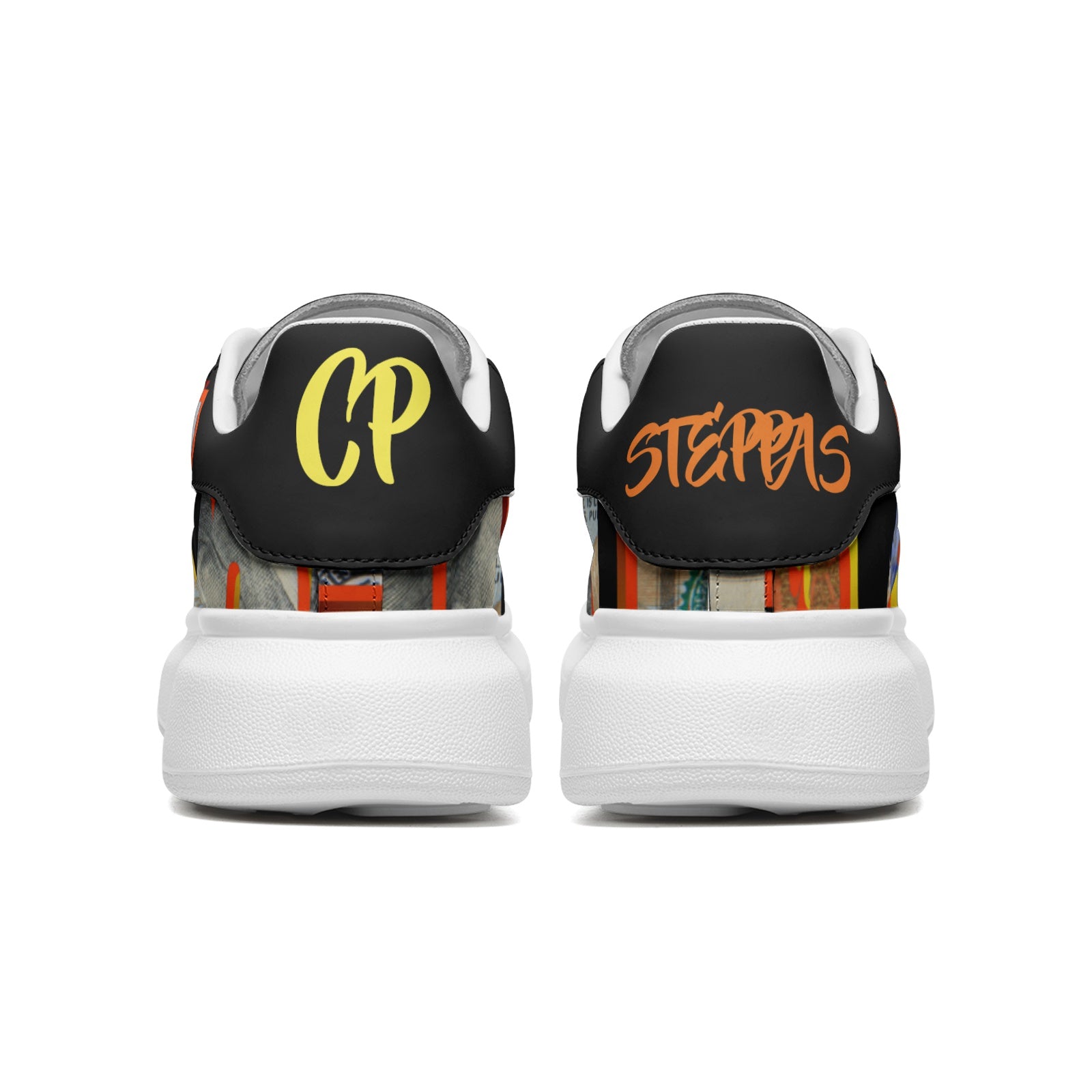 Unisex Non Slip Lace Up Faux Leather Sneakers