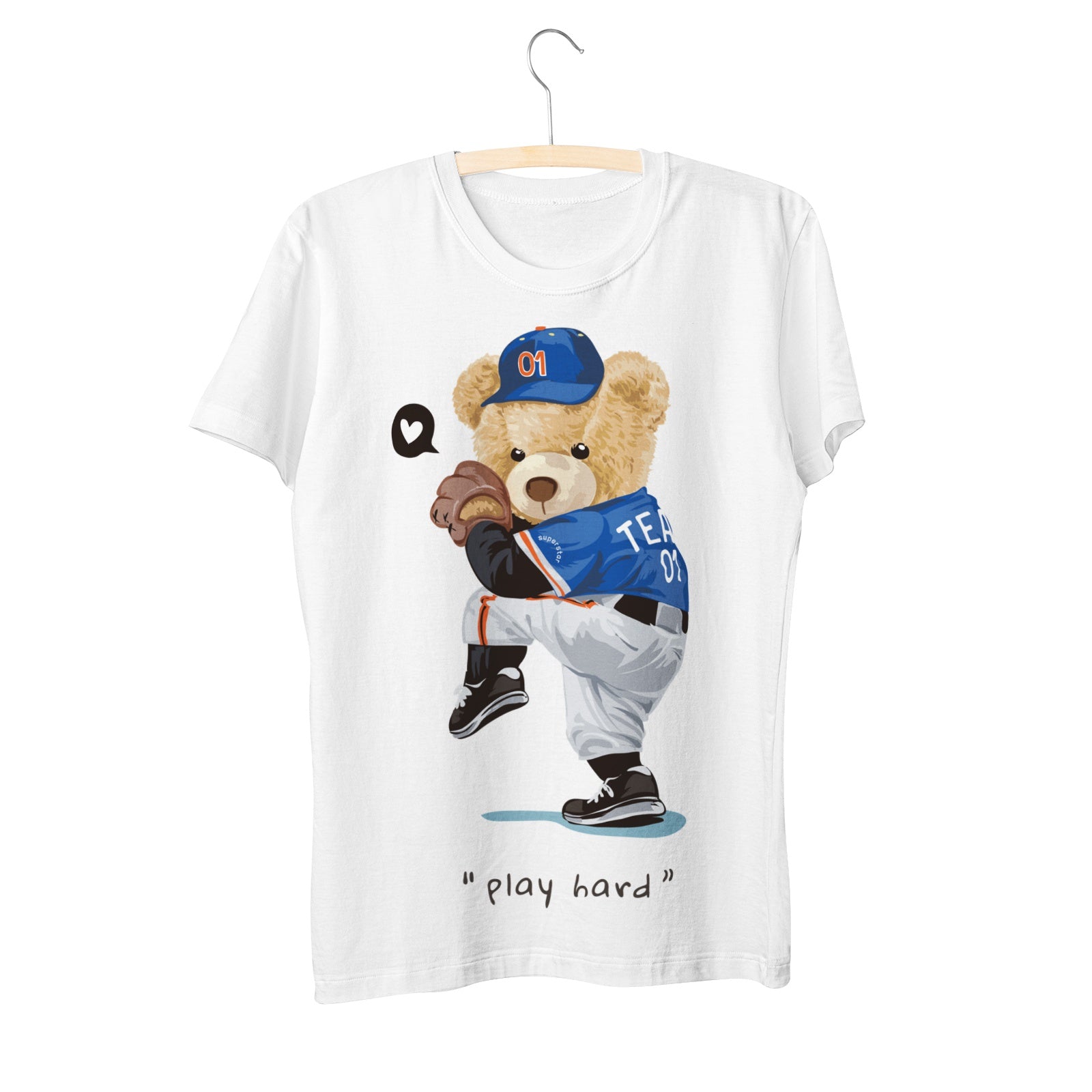 Unisex Short Sleeve Crew Neck Cotton Jersey T-Shirt