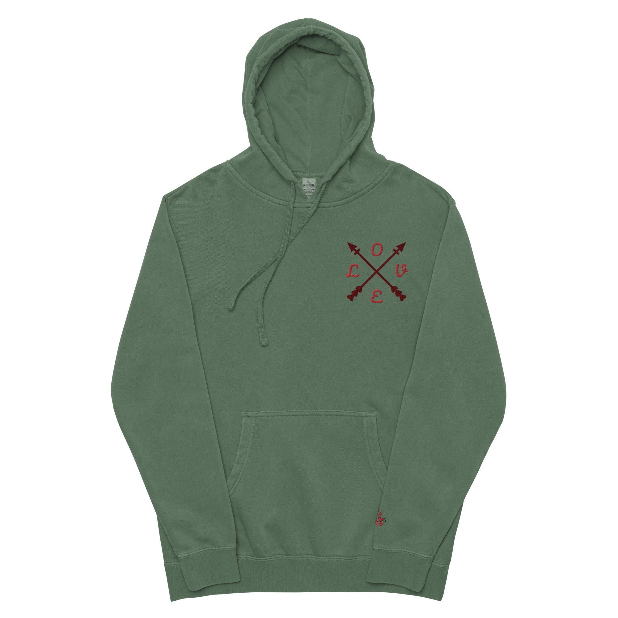 Unisex pigment-dyed hoodie