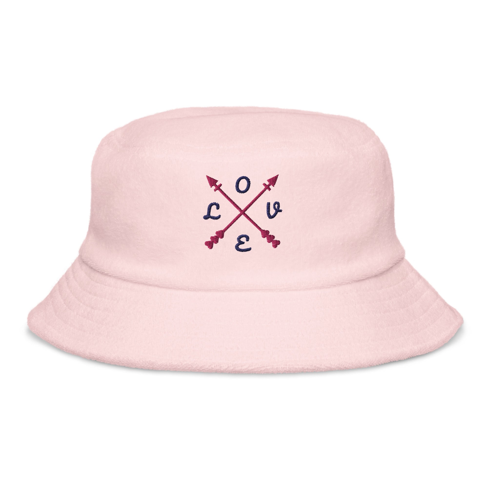 Unstructured terry cloth bucket hat