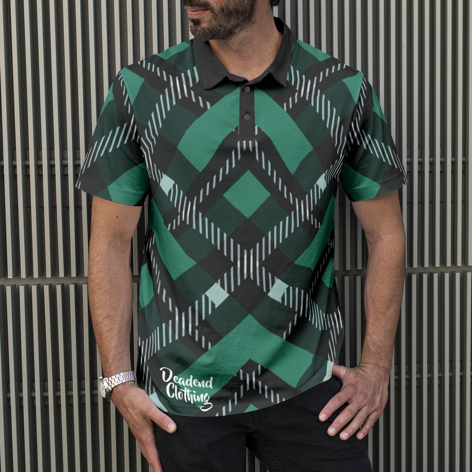 Men's All-Over Print Polo Shirts