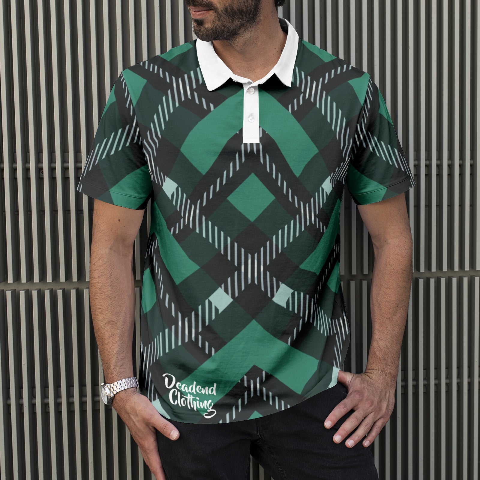 Men's All-Over Print Polo Shirts