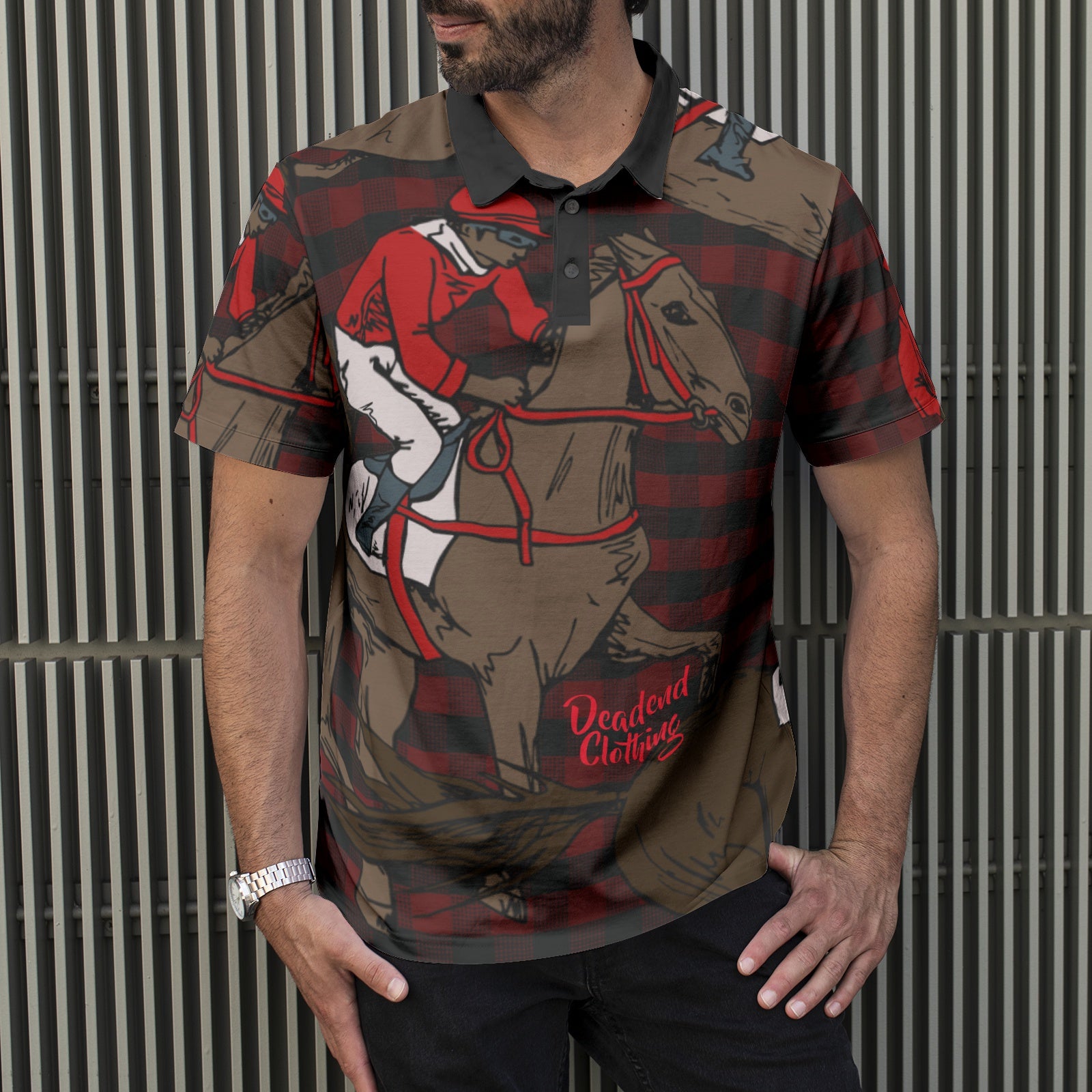 Men's All-Over Print Polo Shirts