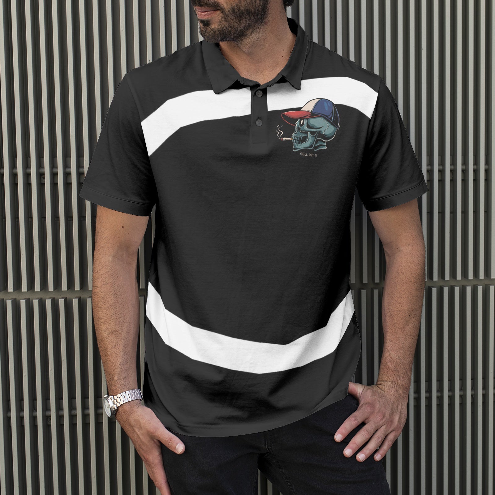 Men's All-Over Print Polo Shirts