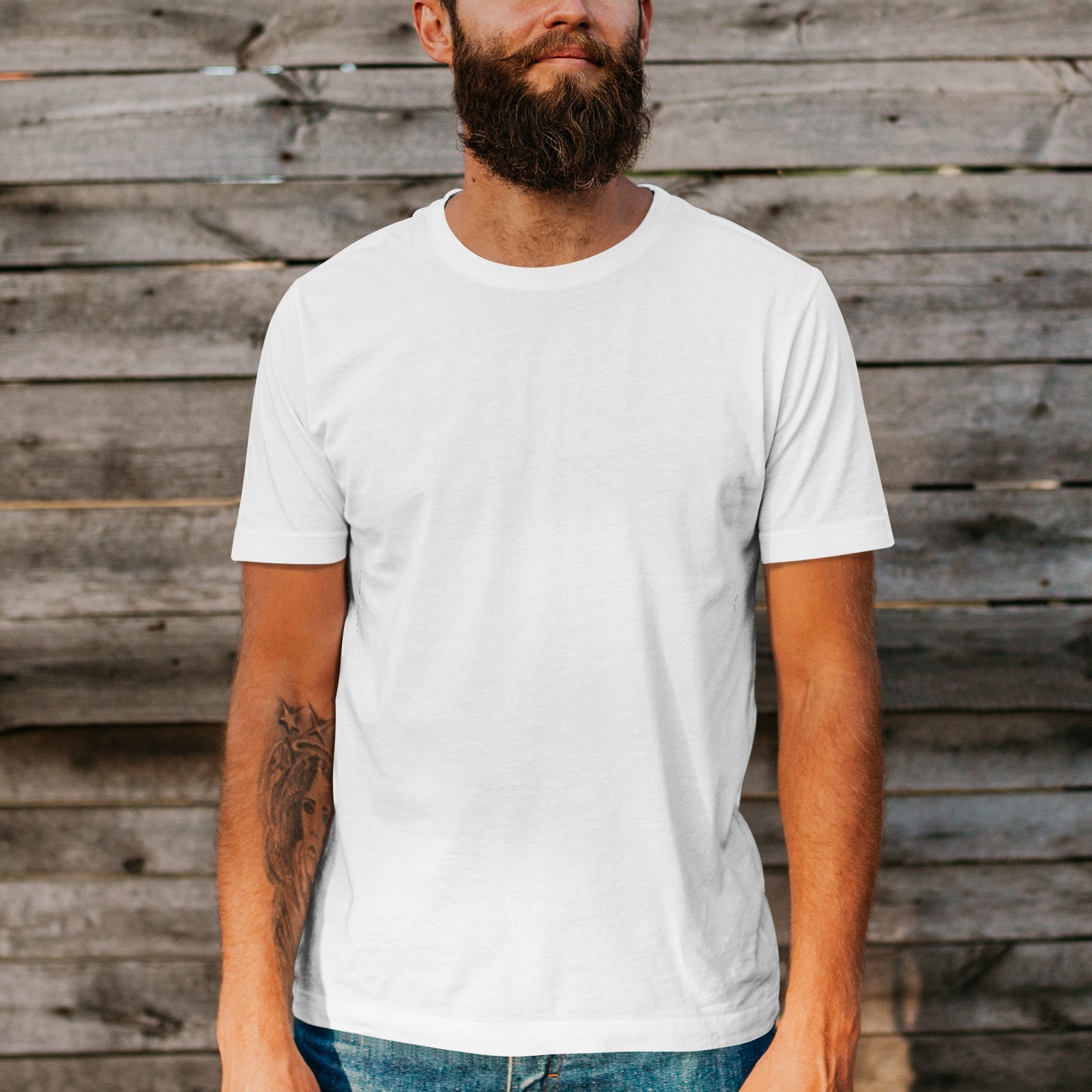 Unisex Short Sleeve Crew Neck Cotton Jersey T-Shirt