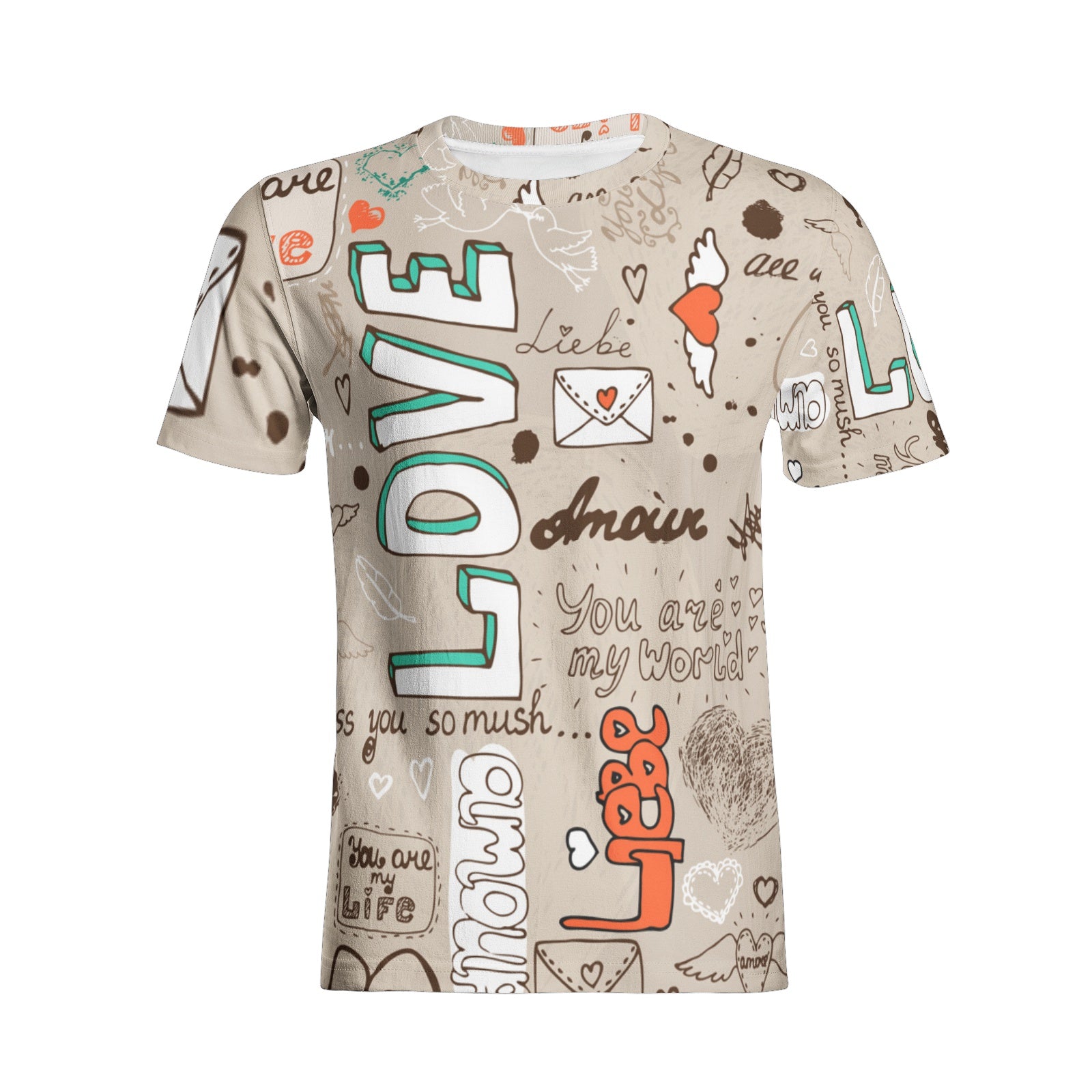 Unisex All-Over Print Cotton T-shirts