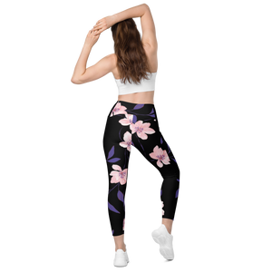 Crossover leggings with pockets
