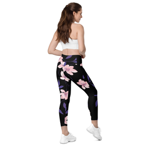 Crossover leggings with pockets