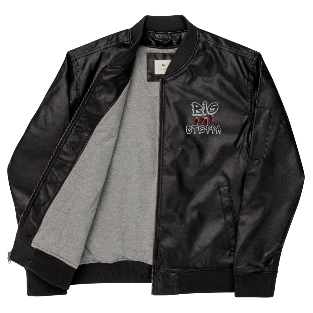 Leather Bomber Jacket