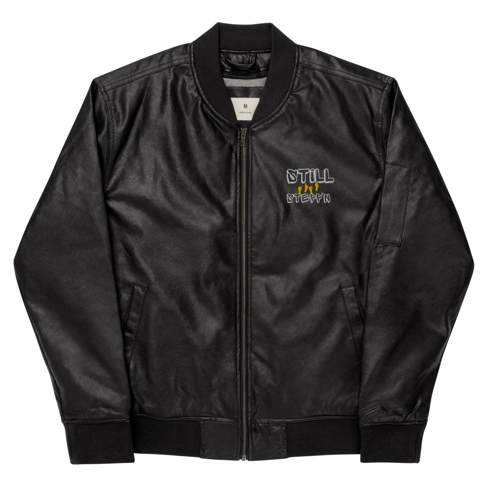 Leather Bomber Jacket