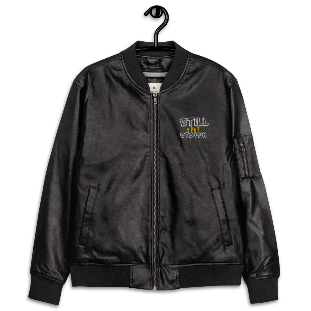 Leather Bomber Jacket