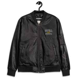 Leather Bomber Jacket