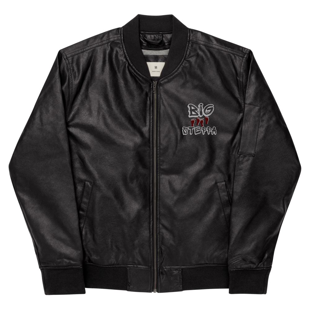 Leather Bomber Jacket