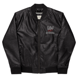 Leather Bomber Jacket
