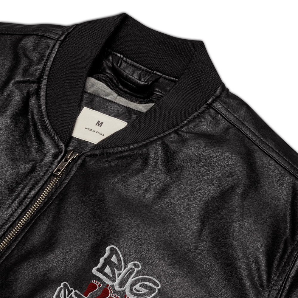 Leather Bomber Jacket
