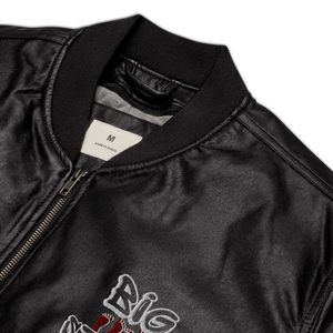 Leather Bomber Jacket