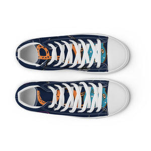 Men’s high top canvas shoes