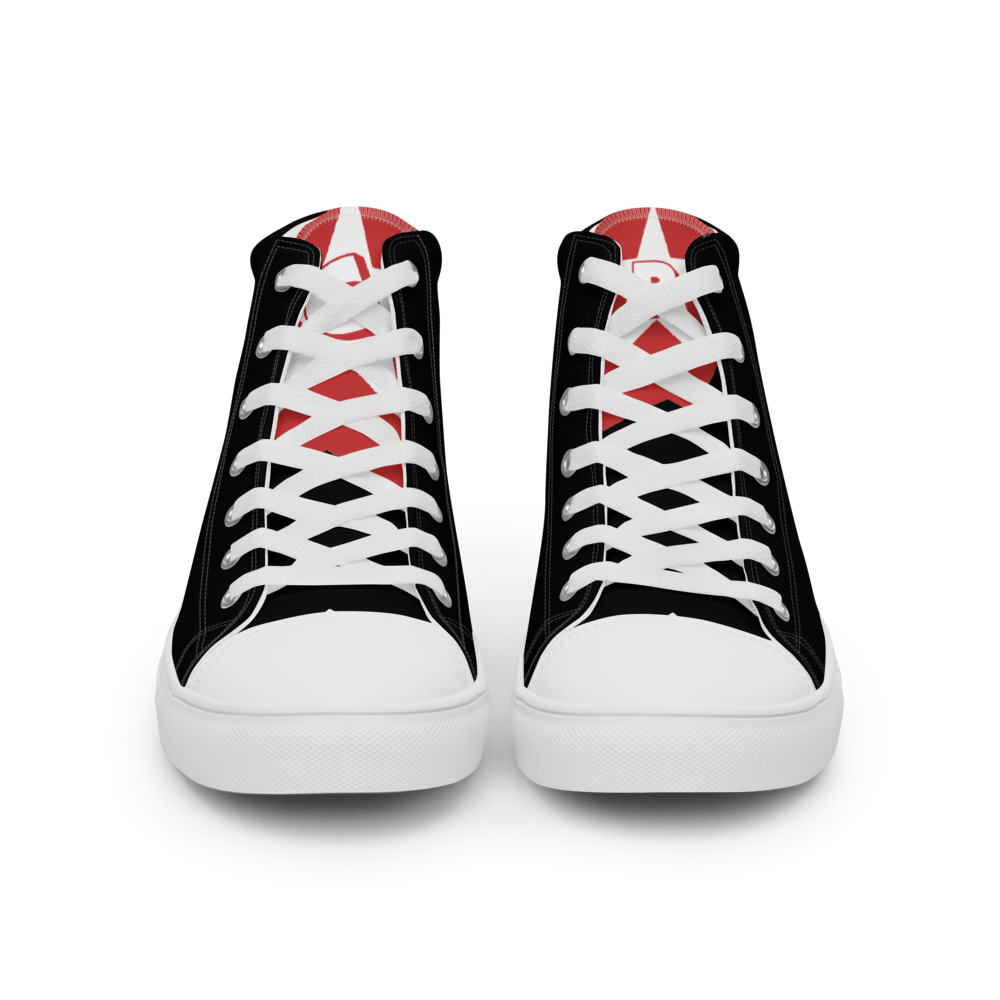 Men’s high top canvas shoes