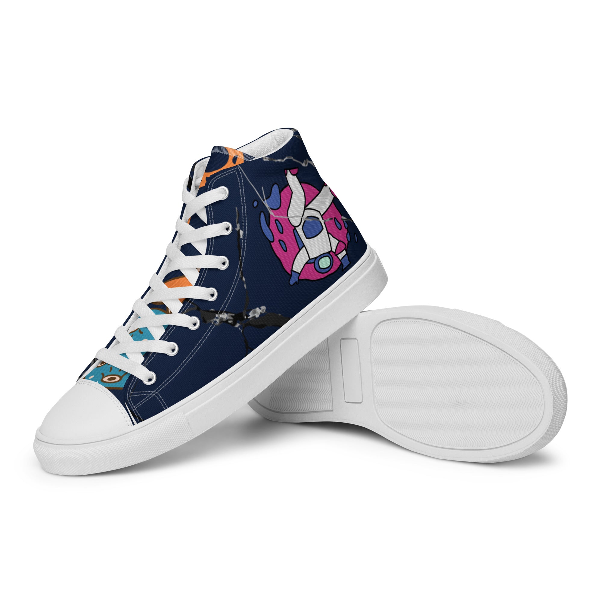Men’s high top canvas shoes