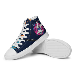 Men’s high top canvas shoes
