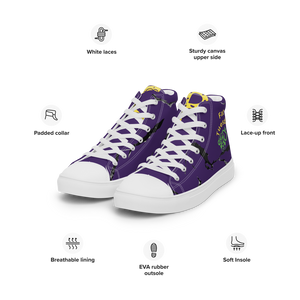 Men’s high top canvas shoes