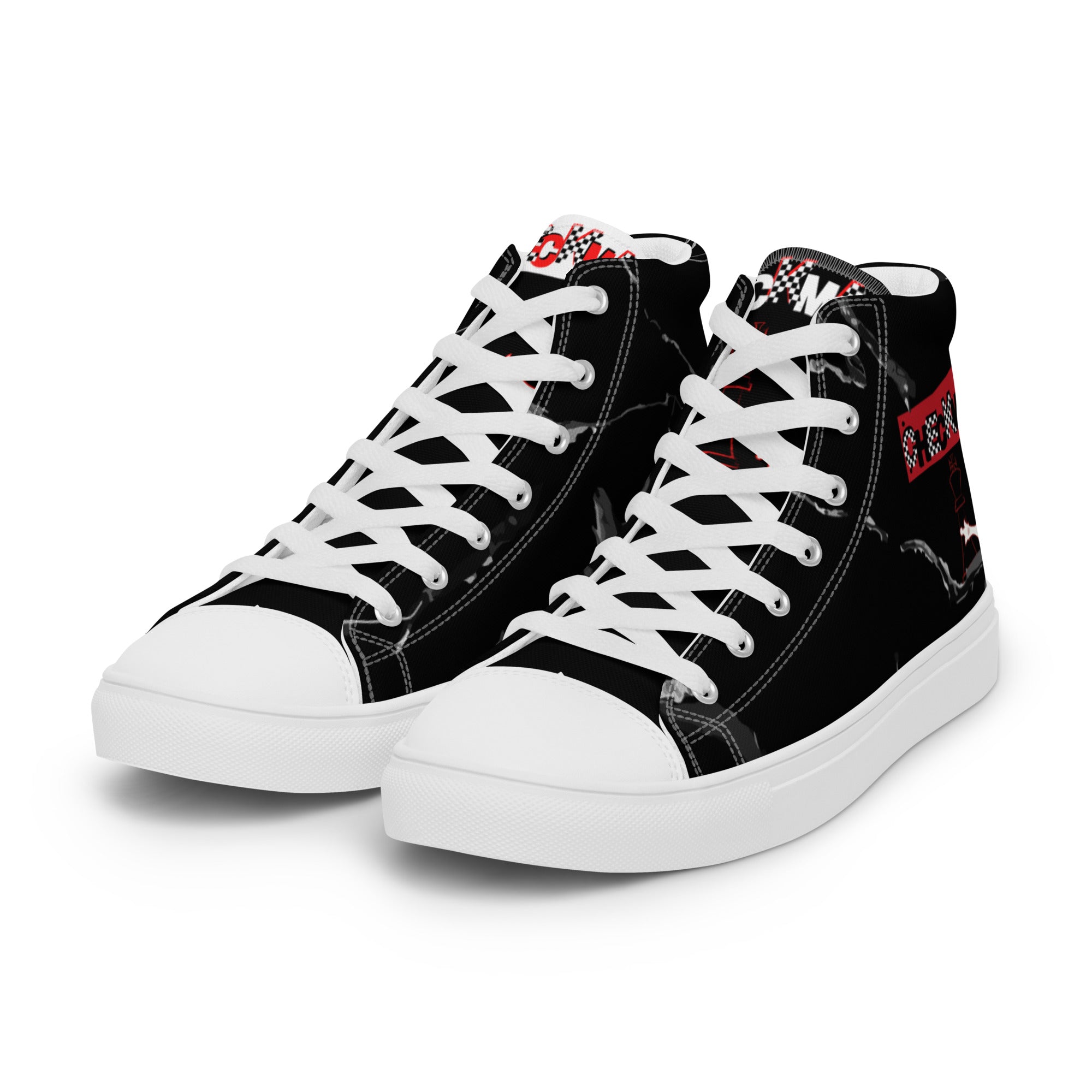 Men’s high top canvas shoes