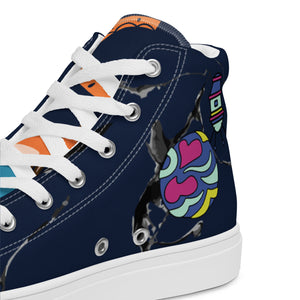 Men’s high top canvas shoes