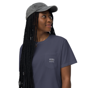 Unisex garment-dyed pocket t-shirt