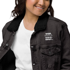 Unisex denim sherpa jacket
