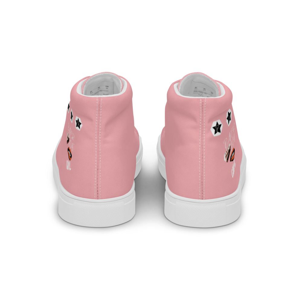 Women’s high top canvas shoes