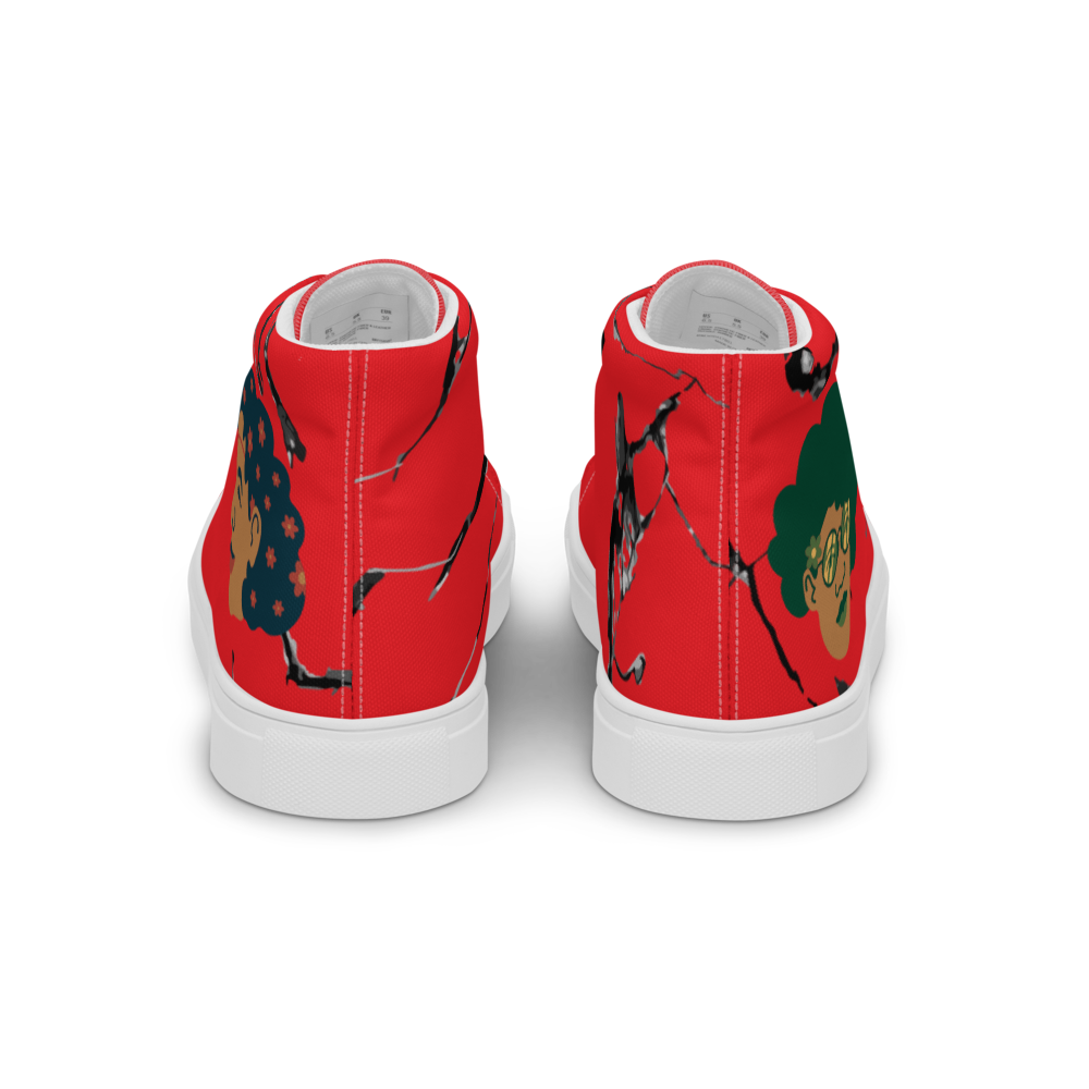 Women’s high top canvas shoes