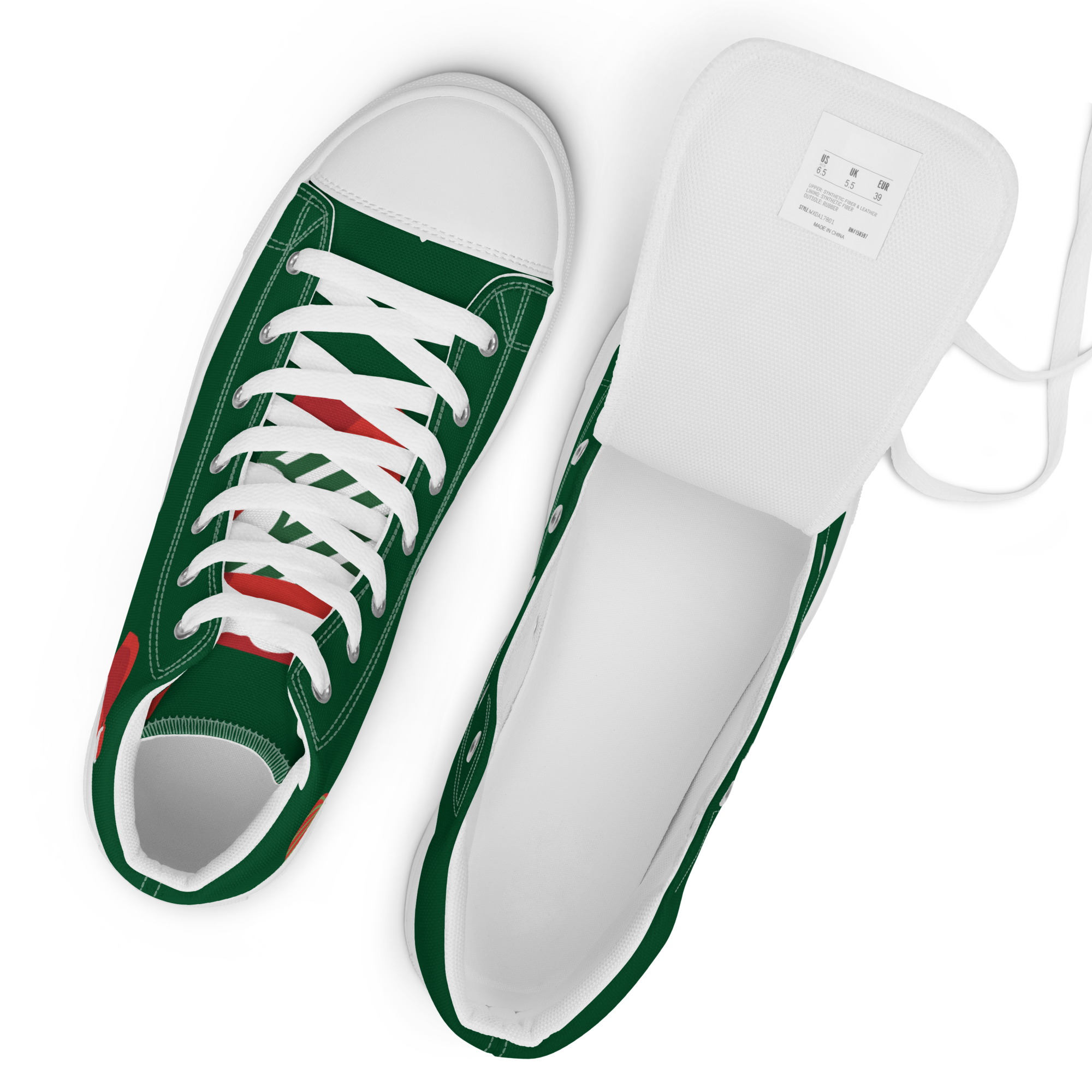 Women’s high top canvas shoes