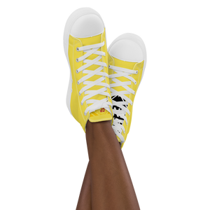 Women’s high top canvas shoes