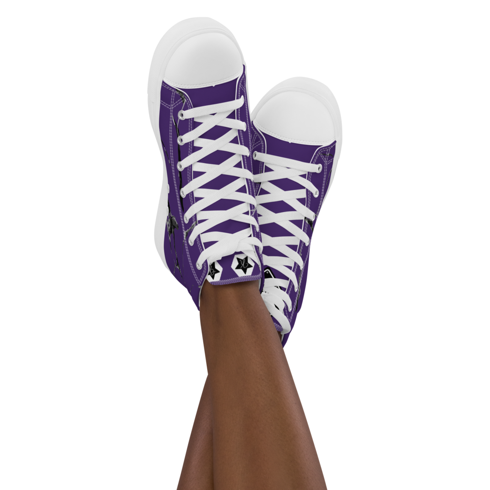Women’s high top canvas shoes