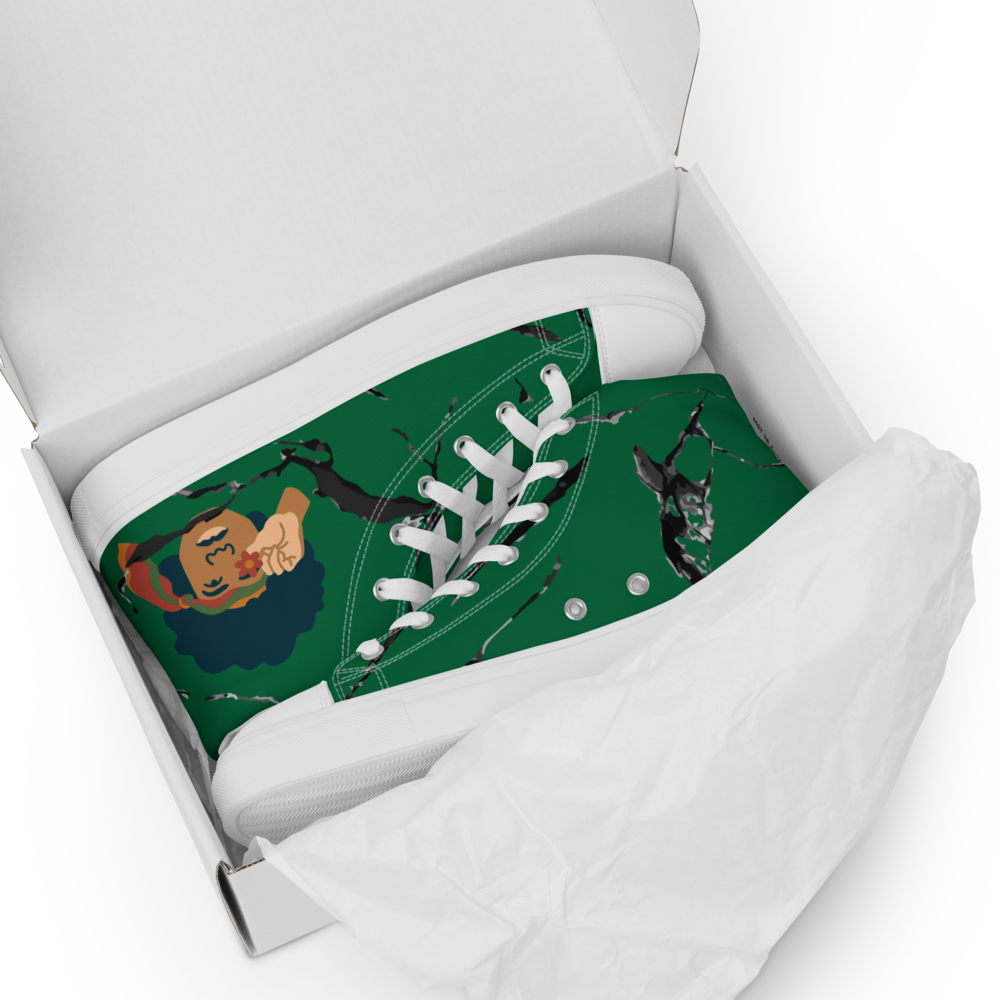 Women’s high top canvas shoes