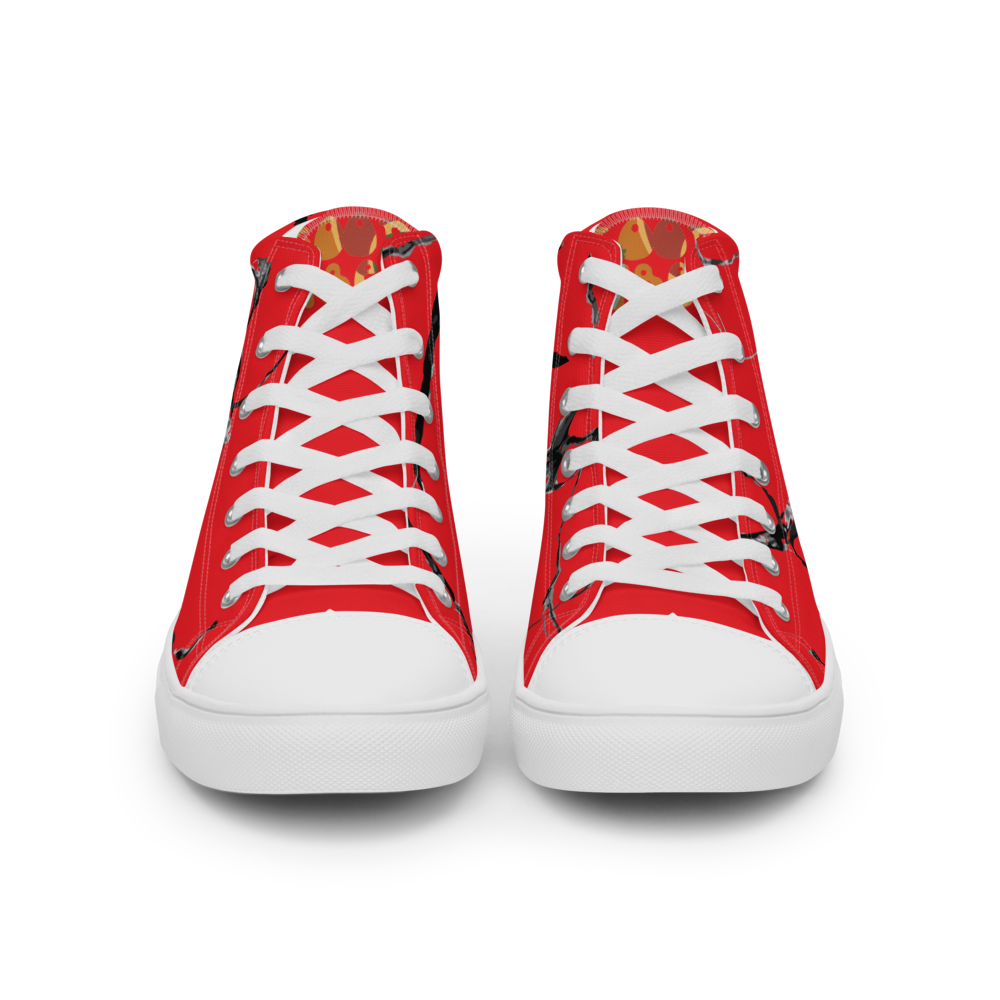 Women’s high top canvas shoes