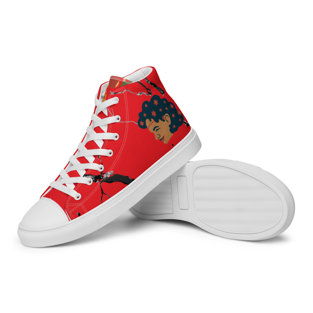 Women’s high top canvas shoes