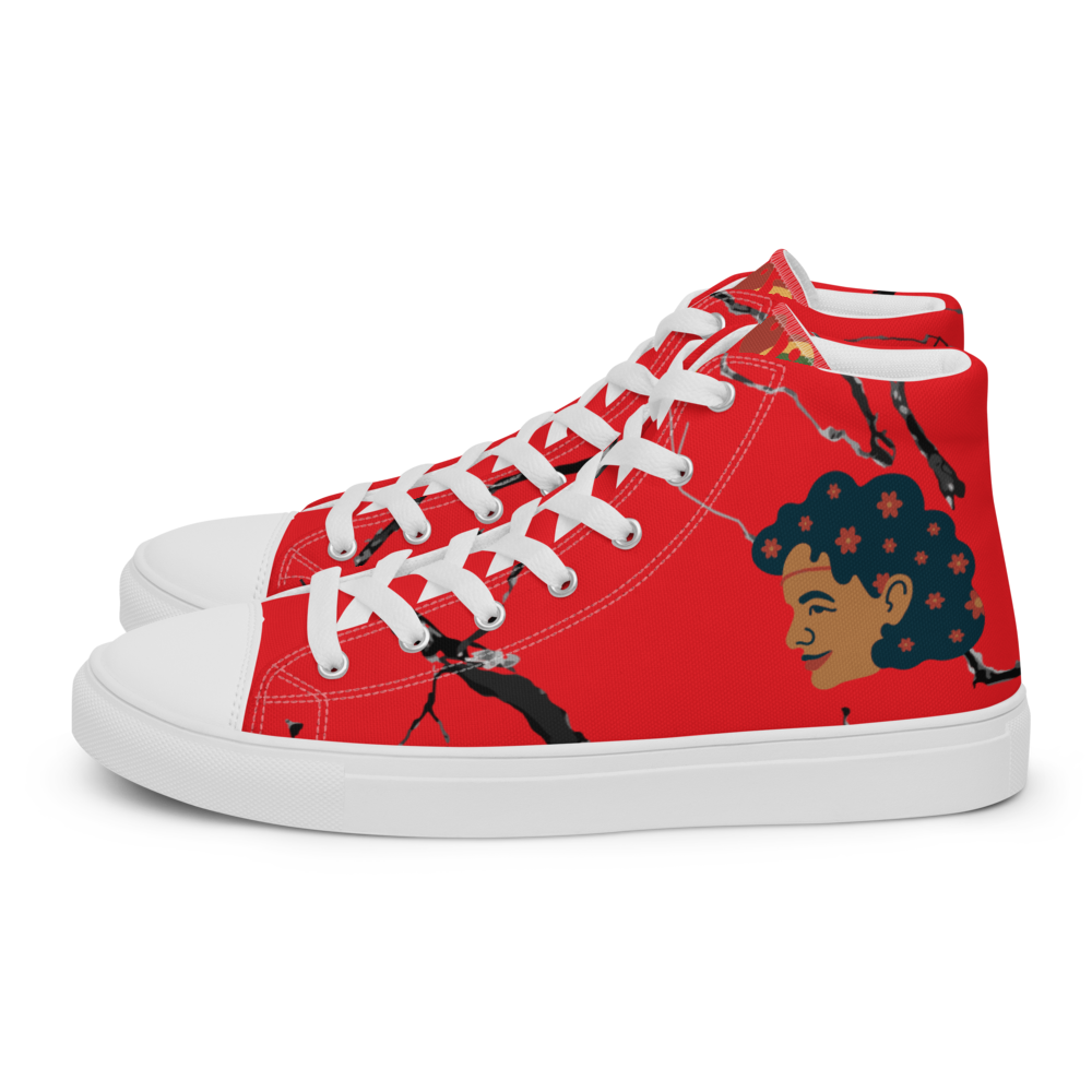 Women’s high top canvas shoes