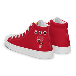Women’s high top canvas shoes