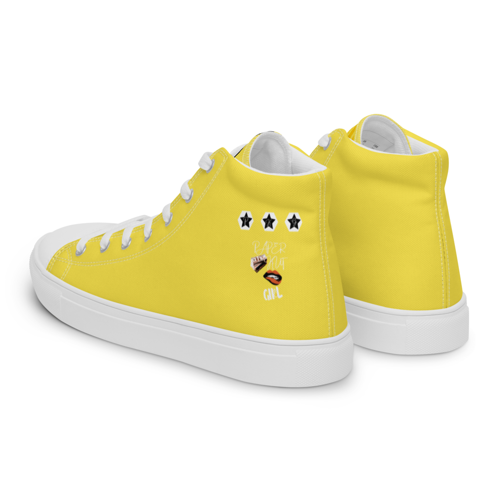 Women’s high top canvas shoes