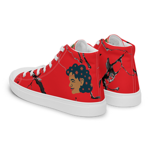 Women’s high top canvas shoes