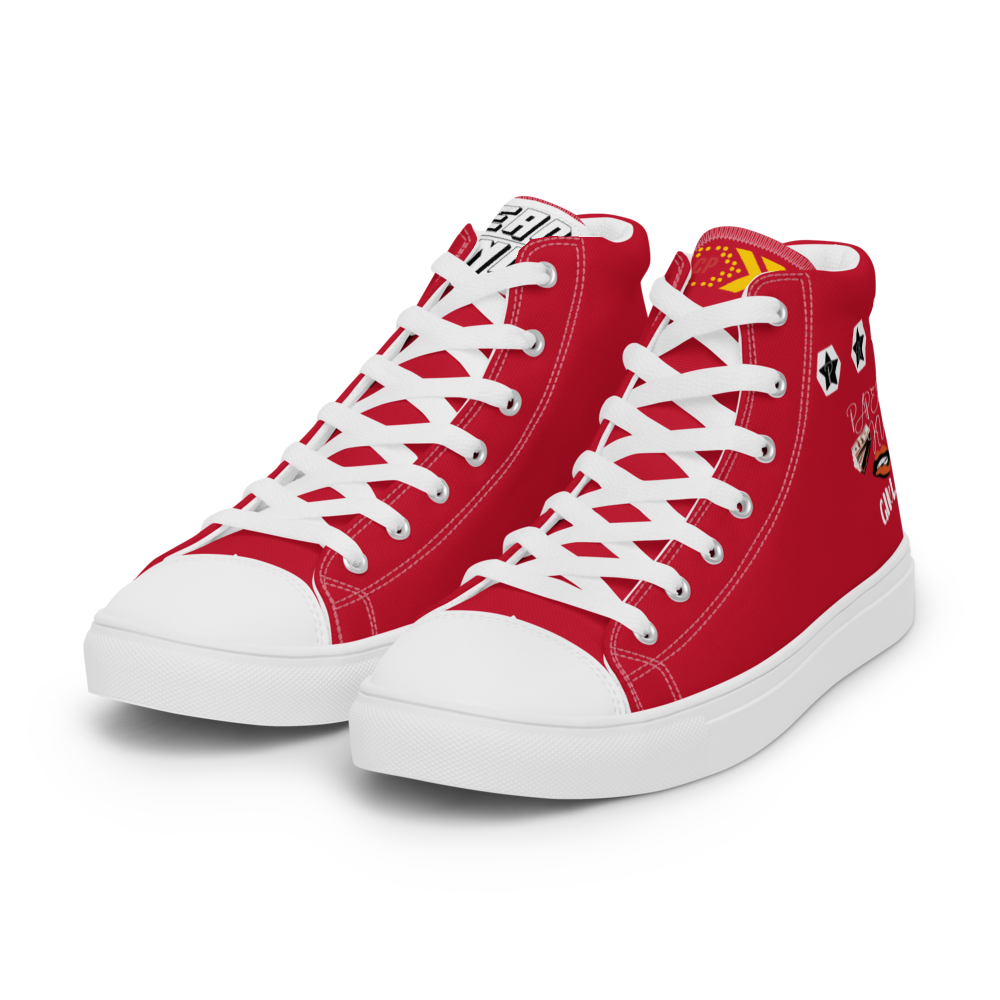 Women’s high top canvas shoes