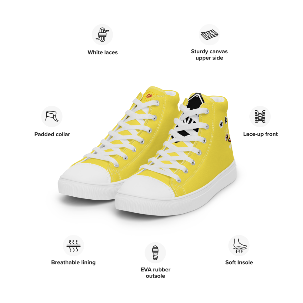 Women’s high top canvas shoes